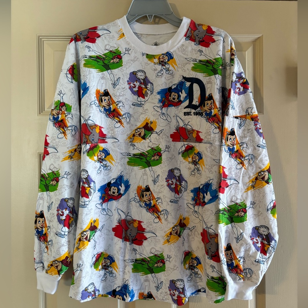 Disney Parks Disneyland Sketch Animation Spirit Jersey small
